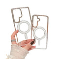 Clear MagSafe phone case for Samsung Galaxy S and A Series by 9eight5 from Habicare, showing the transparent protective design.