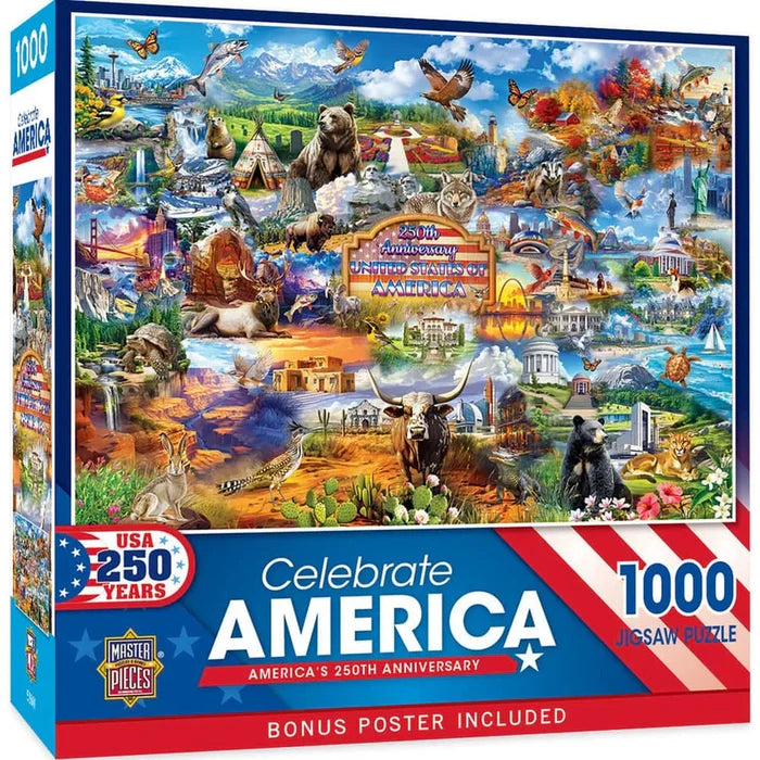 MasterPieces Celebrate America's 250th Anniversary - 1000 Piece Jigsaw Puzzle