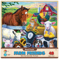 MasterPieces Farm Friends Fun Facts 48 Piece Wood Jigsaw Puzzle