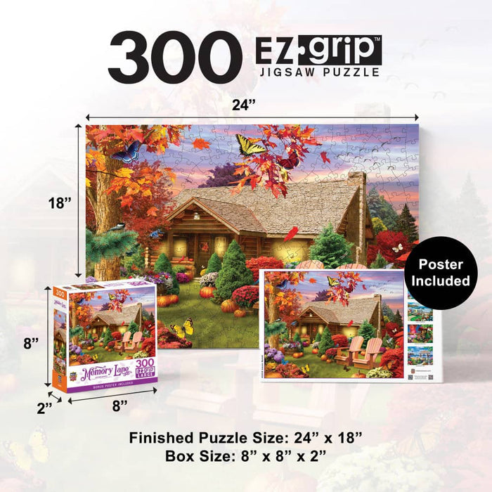 MasterPieces Memory Lane Autumn Warmth - 300 Piece EZ Grip Jigsaw Puzzle