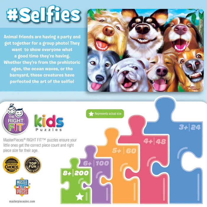 MasterPieces Selfies Goofy Grins - 200 Piece Jigsaw Puzzle
