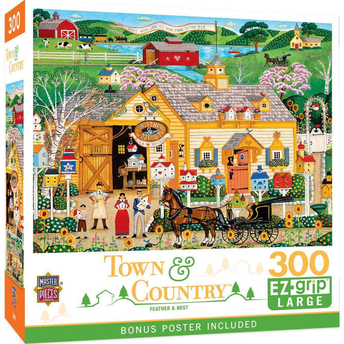 MasterPieces Town & Country Feather and Nest - 300 Piece EZ Grip Jigsaw Puzzle