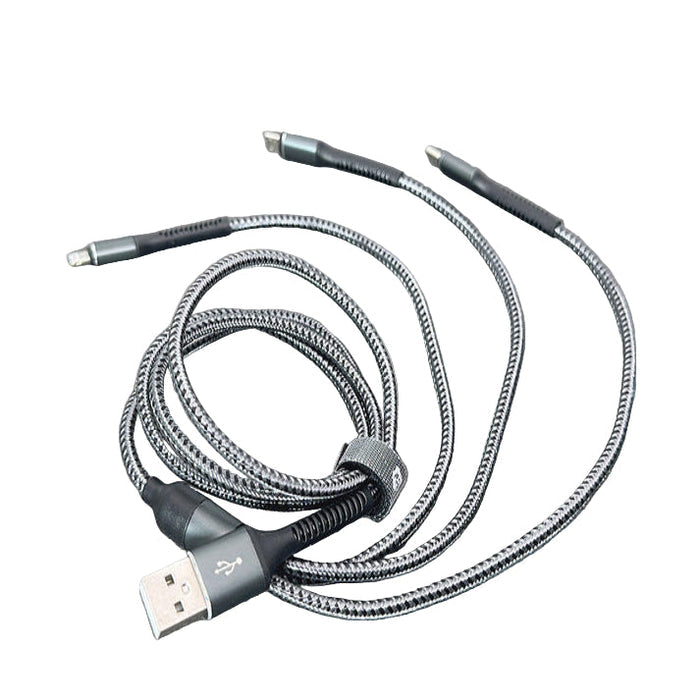 Maxguard 1.2M M+C+L cable by 9eight5, showing the black electronics accessory with connectors for versatile device use.