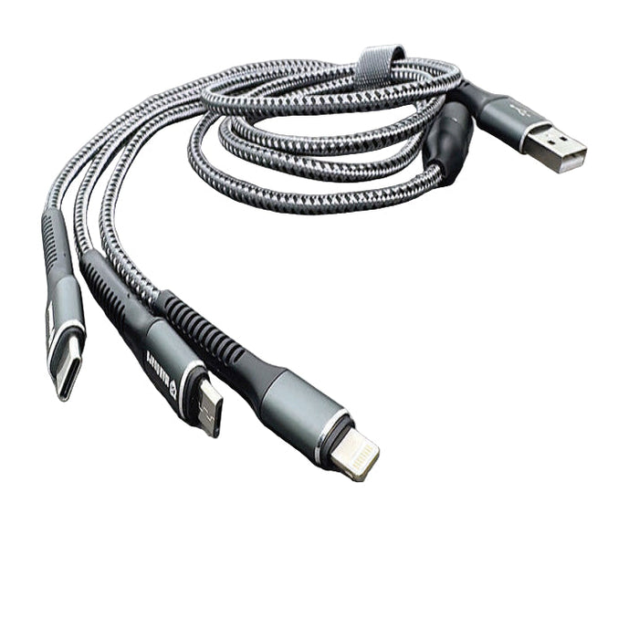 Maxguard 1.2M M+C+L electronic cable by 9eight5, showing connectors at each end for versatile device connectivity.