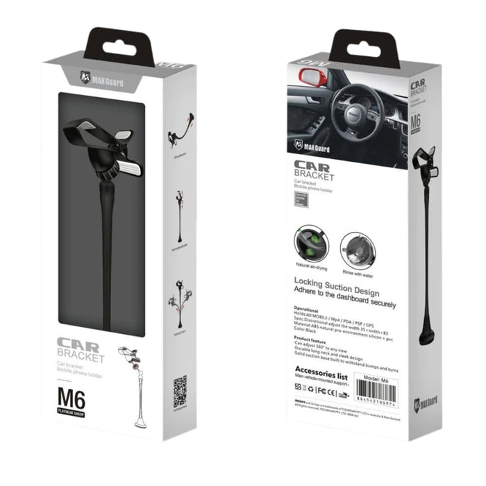 9eight5 Maxguard phone holder for phones and tablets, compact and secure accessory with adjustable grip in black.