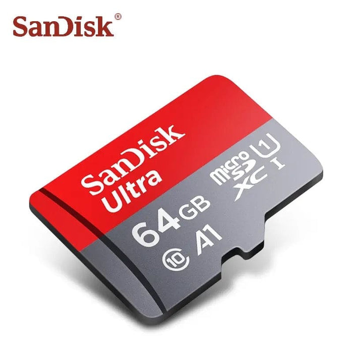 SanDisk 64GB Micro SD memory card with adapter, compatible with electronic devices, branded by 9eight5.