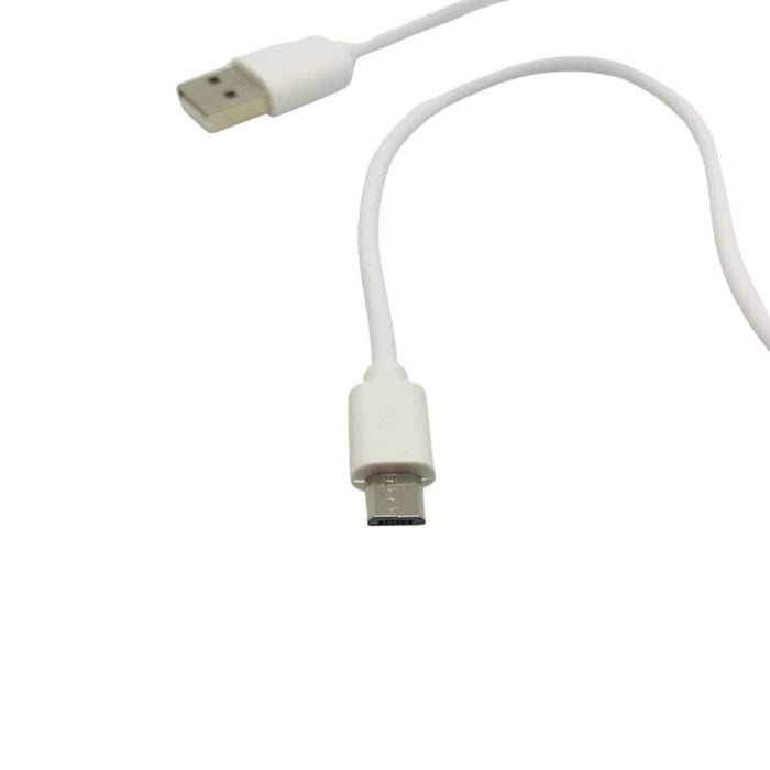 White 50cm Micro USB cable from 9eight5, used for charging and data transfer with compatible electronic devices.