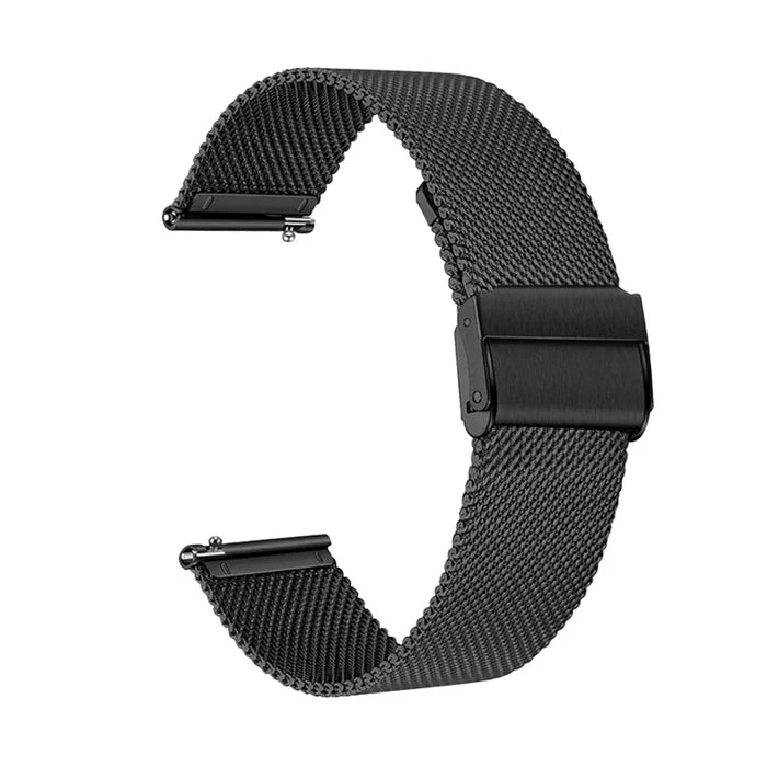 Habicare Milanese strap for Garmin Venu, Vivoactive, Forerunner series in 20mm and 22mm, available in four colors.