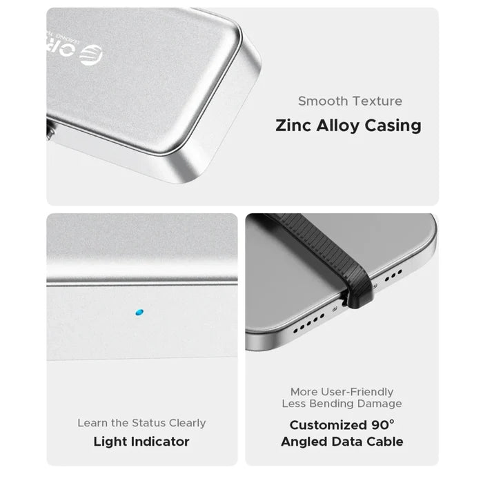 Habicare Mini Portable SSD TWS device in black with sleek compact design, available in 64GB, 128GB, and 256GB storage options.