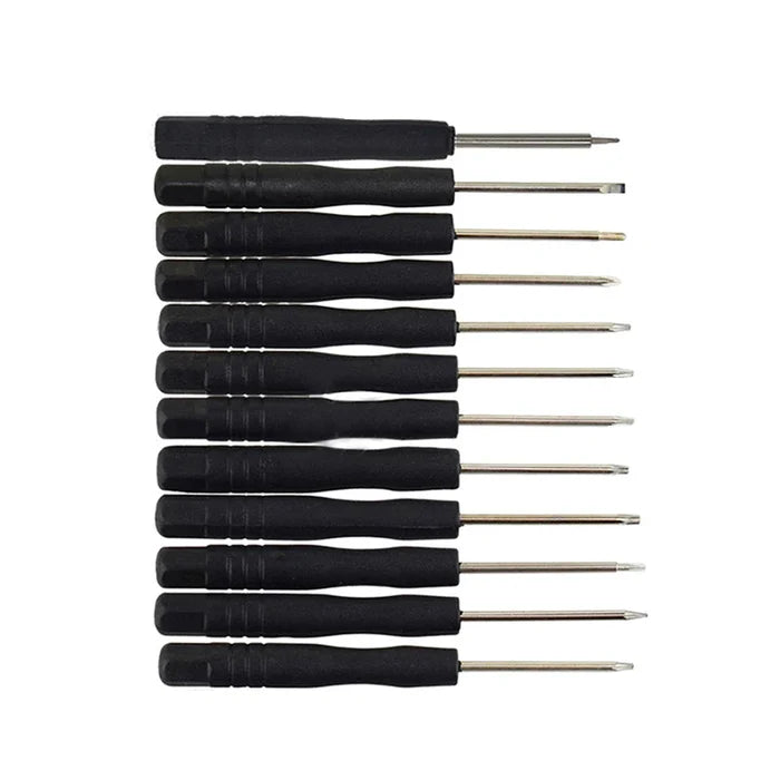HBC Habicare mini precision screwdriver set with 12 interchangeable bits, ideal for electronics and detailed repairs.
