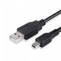9eight5 mini USB cable for phone and tablet, 50cm length, black design, durable accessory for charging and data transfer.