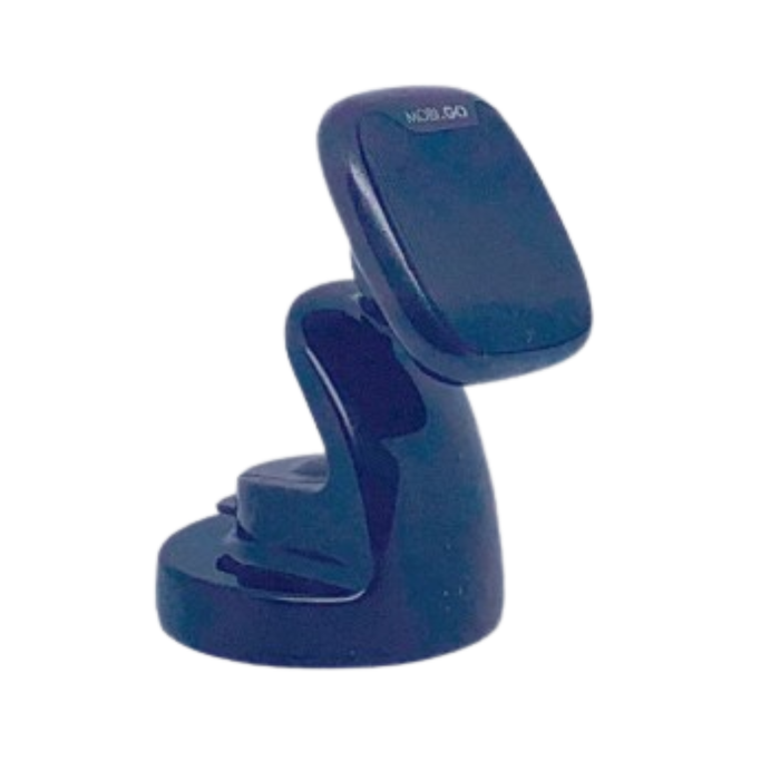 Mobigo Magnetic Car Holder G7 for phones and tablets, showing the sleek black magnetic mount with device attached.