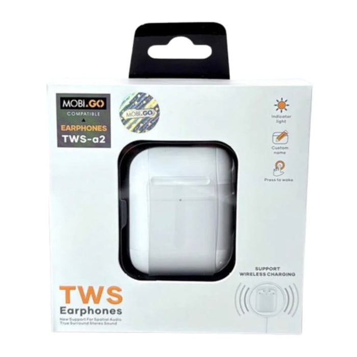 Mobigo TWSA2 true wireless stereo earphones with charging case for phone and tablet accessories by 9eight5.