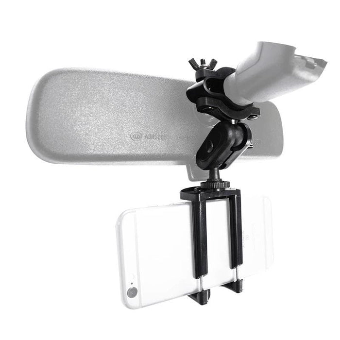 Adjustable arm mobile phone holder by 9eight5, securely holding a smartphone in a versatile, easy-to-use accessory.