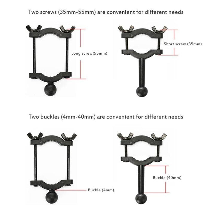 Adjustable 9eight5 mobile phone holder with arm for hands-free use and flexible positioning on a desk or table.