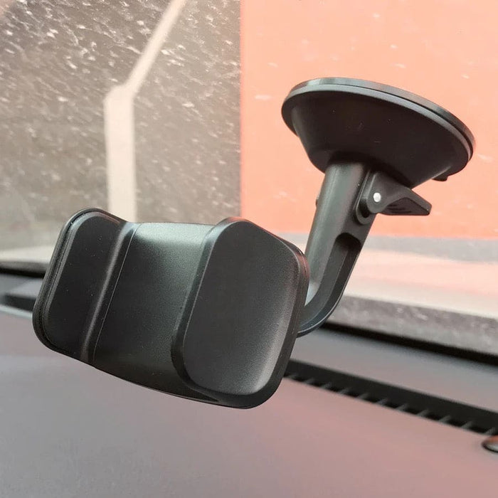 9eight5 mobile phone holder for phone and tablet, adjustable stand with secure grip, ideal for desk or bedside use.