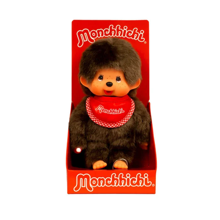 Monchhichi 8 Inch Classic Boy Plush Toy - Red
