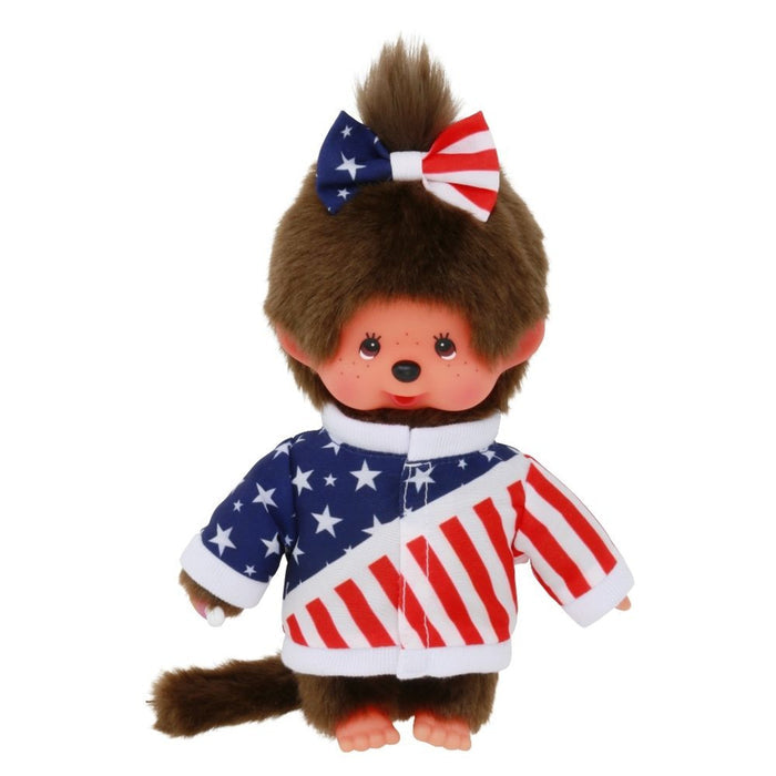 Monchhichi 8 Inch Olympic Jersey Girl Plush Toy