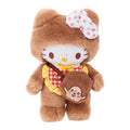 Monchhichi x Hello Kitty 7.87 Inch Monchhichi Gingham Check Plush Toy