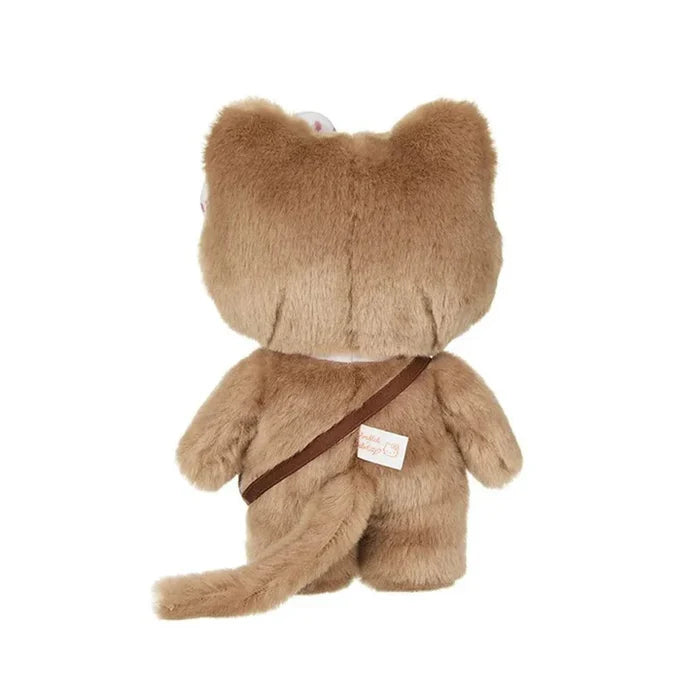 Monchhichi x Hello Kitty 7.87 Inch Monchhichi Gingham Check Plush Toy
