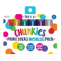 Ooly Chunkies: Paint Sticks Metallic Pack (Set of 6)