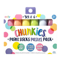 Ooly Chunkies: Paint Sticks Pastel Pack (Set of 6)