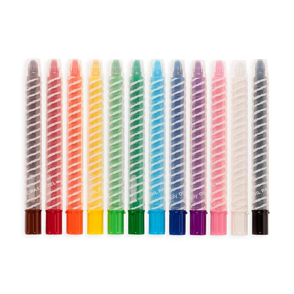 Ooly Twisty Stix: Oil Pastels (Set of 12)