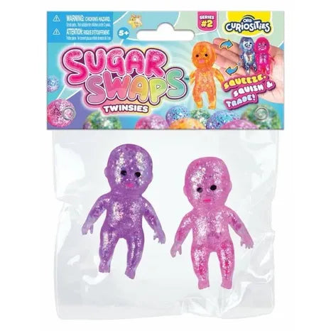 ORB 2.5 Inch Sugar Swaps™ Twinsies Babies 2 Pack Squishy Sensory Toy - Assorted