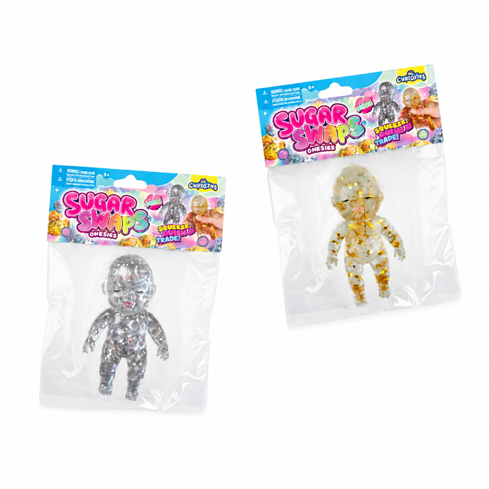 ORB 5 Inch Sugar Swaps™ Onesies Babies LUXURY Edition Squishy Sensory Toy - Assorted