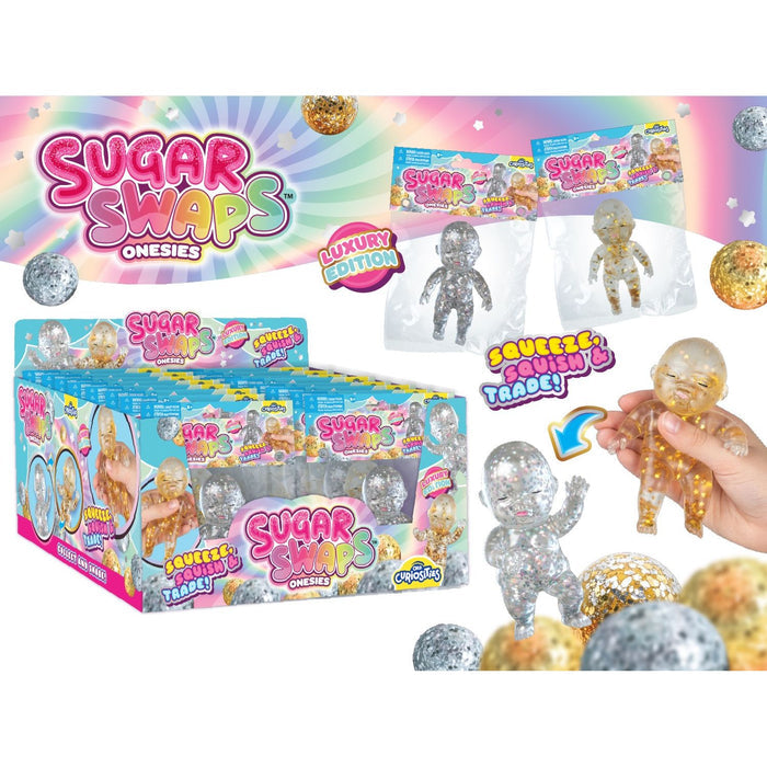 ORB 5 Inch Sugar Swaps™ Onesies Babies LUXURY Edition Squishy Sensory Toy - Assorted