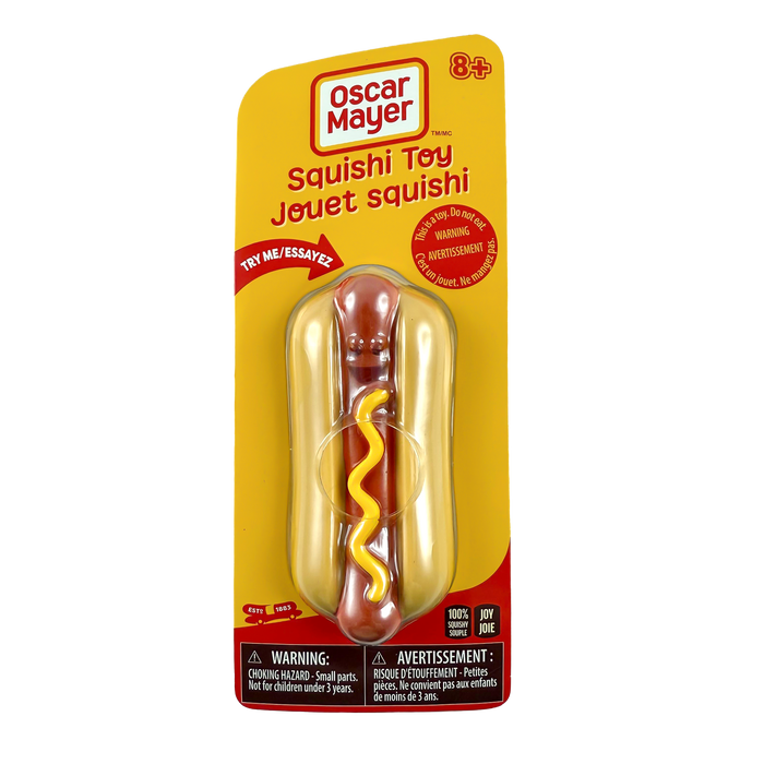 Oscar Mayer Hot Dog Squishy Squeeze Fidget Toy