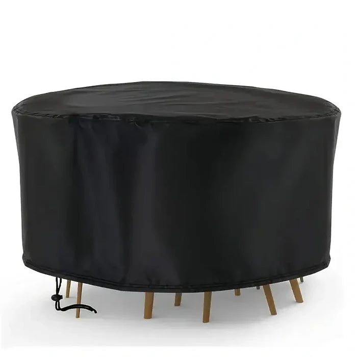 Habicare outdoor garden furniture cover in SS fabric, protecting patio furniture from weather elements.