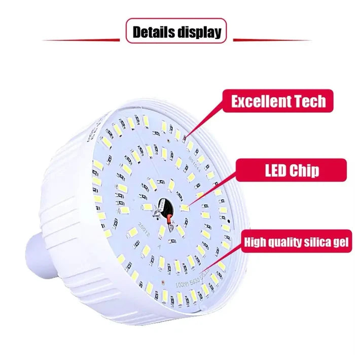 Habicare outdoor USB rechargeable LED lamp with SS design, portable and energy-efficient for outdoor lighting.