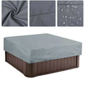 Habicare outdoor waterproof hot tub cover, square spa protector, 220x220x30cm, designed for outdoor hot tubs and spas.
