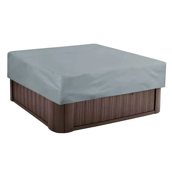 Habicare outdoor waterproof hot tub cover, square spa protector, 220x220x30cm, durable and weather-resistant for outdoor use.