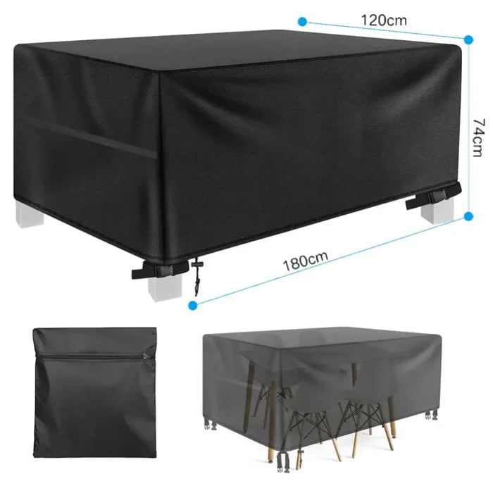 180x120x74cm / Sofa Cover / Black