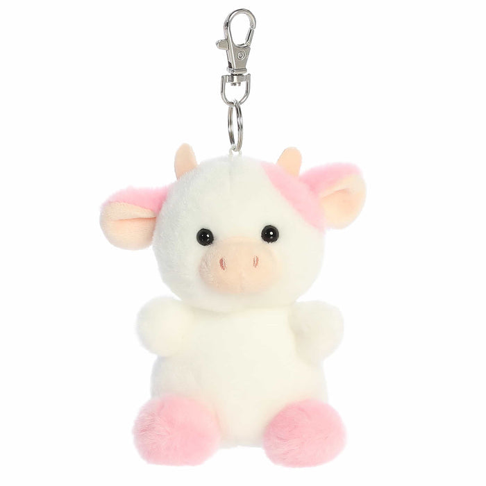 Palm Pals 4 Inch Belle the Strawberry Cow Plush Clip