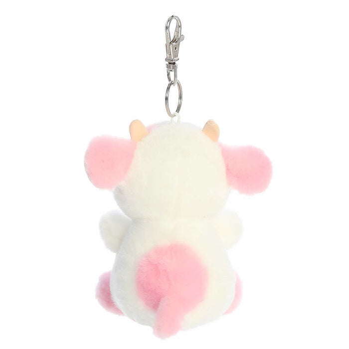 Palm Pals 4 Inch Belle the Strawberry Cow Plush Clip