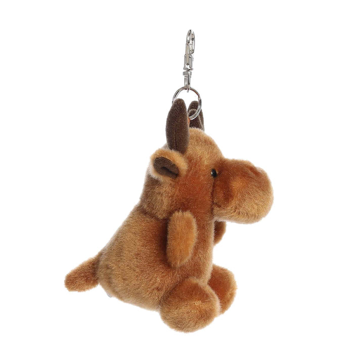 Palm Pals 4 Inch Cinnamon the Moose Plush Clip