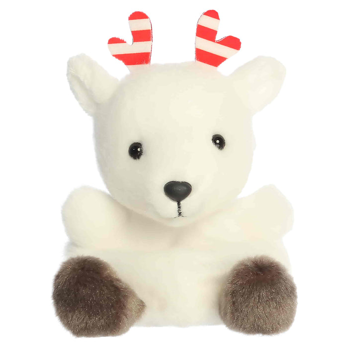 Palm Pals 5 Inch Rem the Peppermint Reindeer Holiday Plush Toy