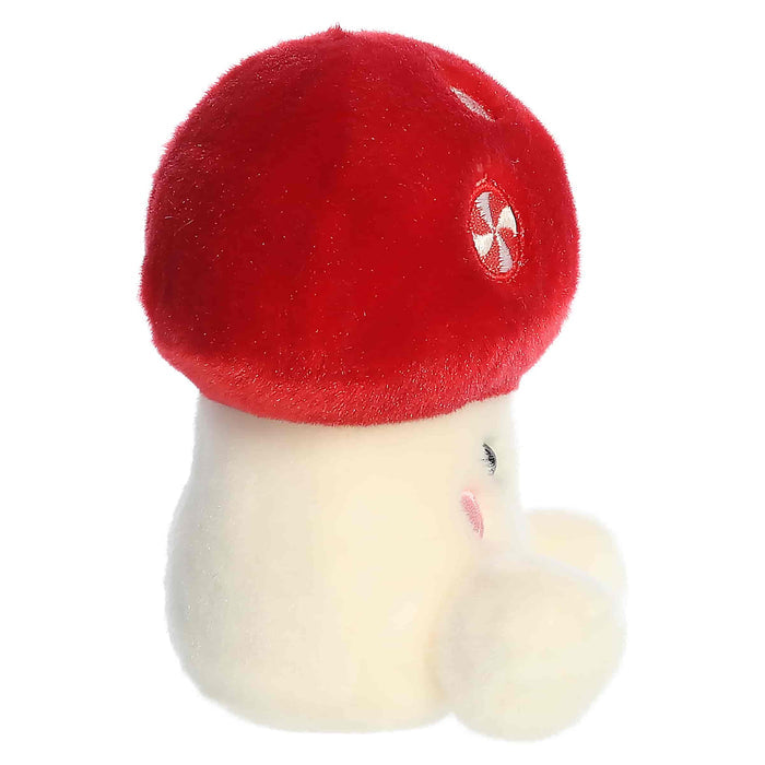 Palm Pals 5 Inch Tim the Peppermint Mushroom Holiday Plush Toy