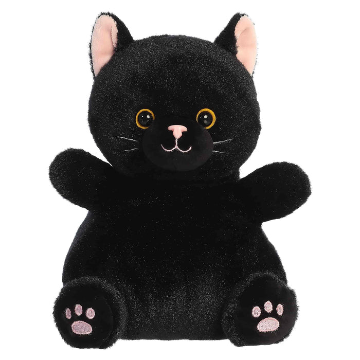 Palm Pals Party Sized 8 Inch Twilight the Black Cat Plush Toy
