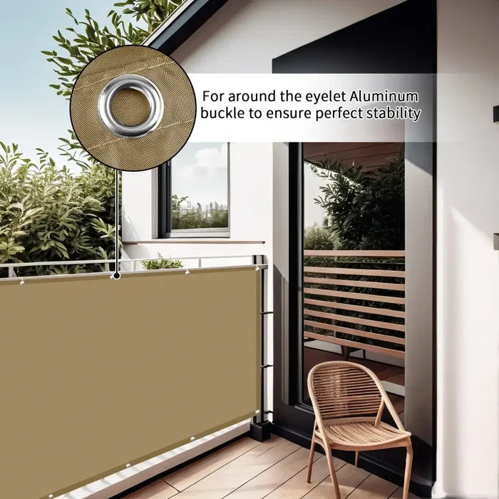 Habicare SS patio privacy screen in three colors, featuring durable material and modern design for outdoor privacy.
