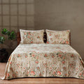 Reversible Percale quilt set with rosette pattern from Whites of London NZ, featuring soft, crisp fabric and elegant design.