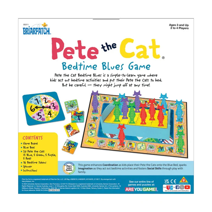 Pete the Cat Bedtime Blues Game by University Games Ages 3+