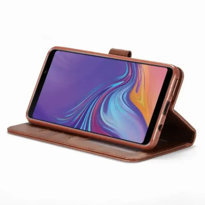Brown Habicare 9eight5 phone case designed for Samsung Galaxy A Series, offering protection and style.