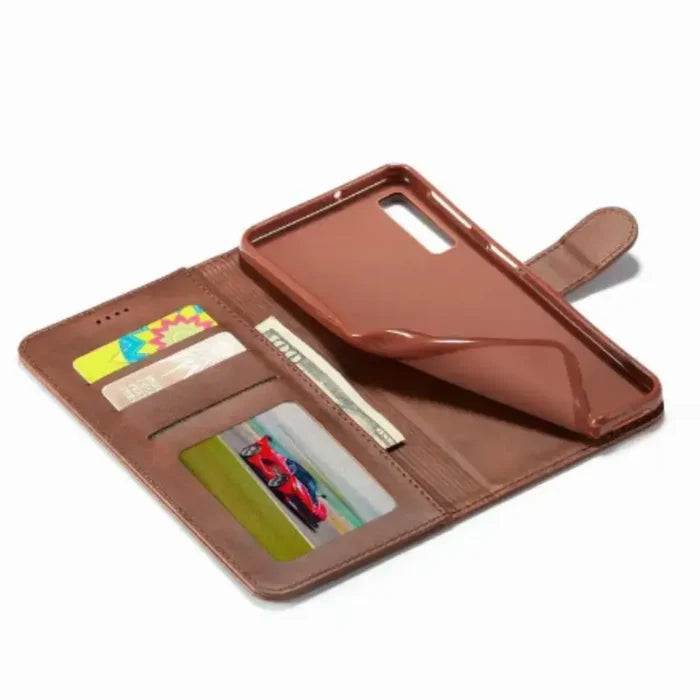 Brown Habicare 9eight5 phone case for Samsung Galaxy A series, featuring protective and stylish design.