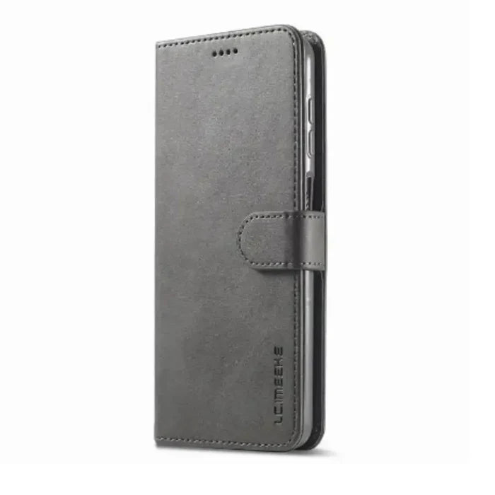 Gray Habicare 9eight5 phone case for Samsung Galaxy A Series, featuring a sleek protective design.