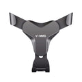 Black 9eight5 phone holder for phones and tablets, showcasing a sleek, adjustable accessory with a sturdy design.
