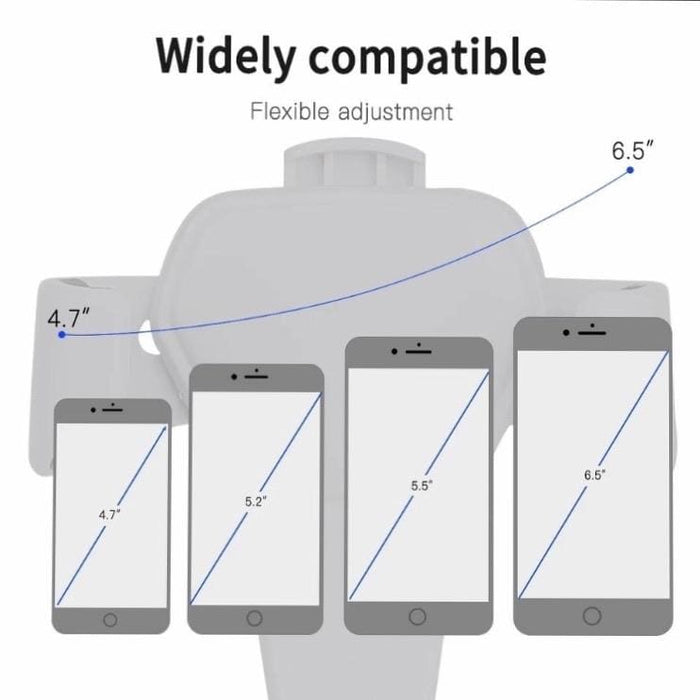 Colorful 9eight5 phone holder for phones and tablets, showcasing different color options and secure grip design.